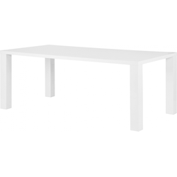Eettafel Daryn - hoogglans wit - 160 x 90 cm, loftscape