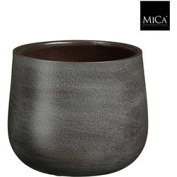 Mica Decorations Bloempot Sevilla - 19x19x16 cm - Terracotta - Bruin