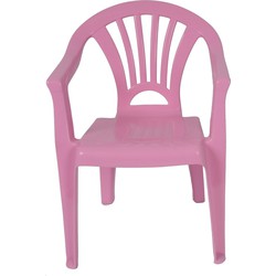 Plastic kinderstoel licht roze 37 x 31 x 51 cm - Kinderstoelen