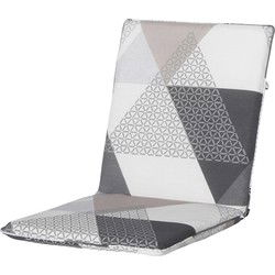 Madison Tuinkussens Stapelstoel - Triangle Grey - 97x49 - Grijs