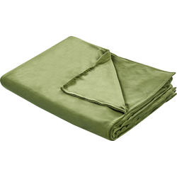 Beliani RHEA - Verzwaringsdeken hoes-Groen-Polyester