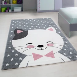 Kids Kinderkamer Kat Roze vloerkleed - - 120 X 170 CM