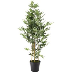 Bellatio Flowers & Plants Kunstplant - bamboe - 125 cm - groen - Kunstplanten