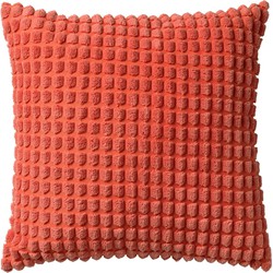 Dutch Decor ROME - Sierkussen 45x45 cm - 100% polyester - effen kleur - Coral - koraalroze - Dutch Decor