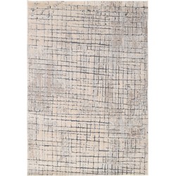 Vercai Rugs Trend Collectie - Hoogpolig Vloerkleed - Tapijt voor Woonkamer - Polypropyleen - Crème / Beige - 80x150 cm