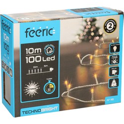 Feeric lights kerstverlichting - warm wit - 10 m - 100 leds - Kerstverlichting kerstboom