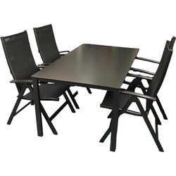 Cubic dining set cubic tafel met 4 x easy stoel