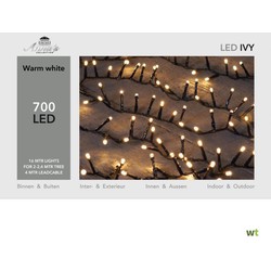 Led Ivy 700L16M Xmas Multi - 4Mtr Lead Cable Black