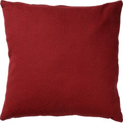 Dutch Decor JAMES - Sierkussen 45x45 cm - duurzaam katoen - effen kleur - Merlot - rood - Dutch Decor