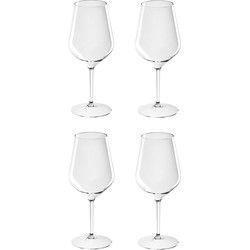 Santex Wijnglas - 4x - onbreekbaar kunststof - 47 cl - wijnglazen - Wijnglazen