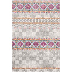 Safavieh Modern Chic Indoor Woven Area Rug, Madison Collection, MAD797, in Grey & Ivory, 155 X 229 cm