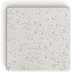 Kave Home - Saura vierkante buitentafelblad van wit terrazzo 48 x 48 cm