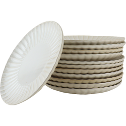 OTIX Ontbijtborden - Bordenset - 12 Persoons - Desertbord - 21cm - Wit - Keramiek - SOLIS