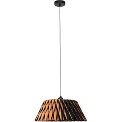 Anne Lighting hanglamp Maze - naturel - hout - 46 cm - E27 fitting - 3490BE