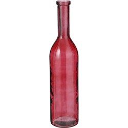 Mica Decorations Rioja Fles Vaas - H75 x Ø18 cm - Gerecycled Glas - Bordeaux