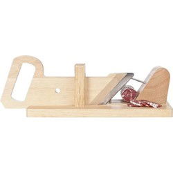 Cosy&Trendy Houten Salamisnijder - 28.2 x 16.5 x 9 cm