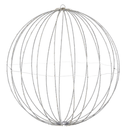 Luca Lighting Kerstverlichting Bal met Warm Witte LED Lampjes - Ø60 cm - Zwart