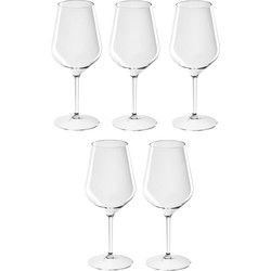 Santex Wijnglas - 5x - onbreekbaar kunststof - 47 cl - wijnglazen - Wijnglazen