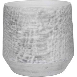 Mica Decorations guido bloempot rond off white maat: 32 x 36cm