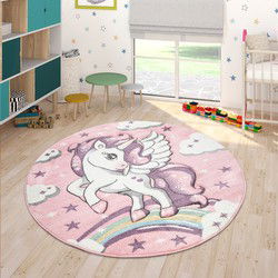 Kindervloerkleed - Cosena - Roze - 200x290 cm