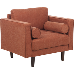 Beliani NURMO - Fauteuil-Bruin-Polyester