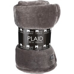 In The Mood Collection Famke Fleece Plaid - L180 x B130 cm - Antraciet