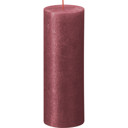 Kerze, stumpfe Kerze Shimmer 190/68 Red - Bolsius
