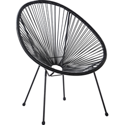 ACAPULCO II  - Tuinstoel - Zwart - PE rotan