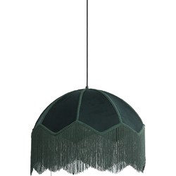 Light&living Hanglamp Ø50x38 cm MALACIA velvet groen