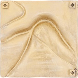 PTMD Wandpaneel Gihan - 55x5x55 cm - Aluminium - Goud