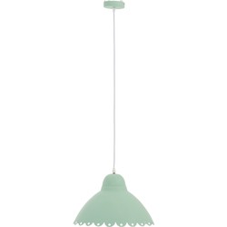 J-line - Hanglamp Bloem Candy Metaal Lichtgroen - 36x36x26cm