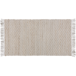 Beliani AFRIN - Laagpolig-Beige-Katoen, Jute