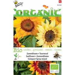 5 stuks - Organic Helianthus dwarf Spray gemengd (Skal 14725) Tuinplus - Buzzy