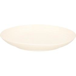 PlasticForte Rond bord/camping bord - D22 cm - ivoor wit - kunststof - Dinerborden