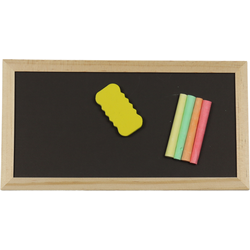 Orange85 Krijtbord - Klein - met Wisser en Krijtjes - Schoolbord - Groen - 28x15 - Kinderspeelgoed