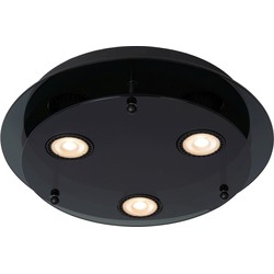 Modern en simpele zwarte plafondlamp 30 cm GU10