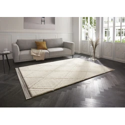 Hoogpolig vloerkleed - Norwalk Scandi - Crème - 160 X 230 CM