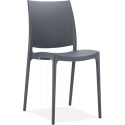 ENZO design stoel 53x46x82 cm Grijs
