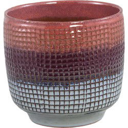 PTMD Bloempot Elana - 19x19x18 cm - Keramiek - Paars