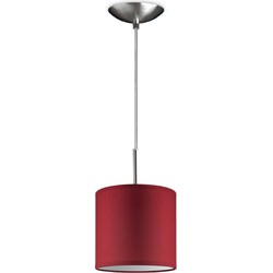hanglamp tube deluxe bling Ø 16 cm - rood