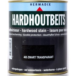 Hardhoutbeits 465 zwart transparant 750 ml