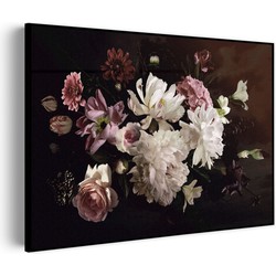 Muurwerken Akoestisch Schilderij - Modern Stil Leven Bloemen 02 - Geluidsdempend Wandpaneel - Wanddecoratie - Geluidsisolatie - BASIC (AW 0.65) M (85X60)