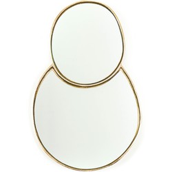 HV 2 Organic shaped Mirrors - Gold1x28x43cm