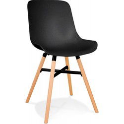 GLADYS design stoel 55x48x81 cm Zwart