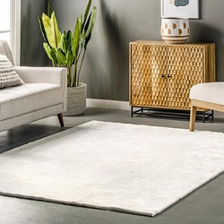 Wasbaar vloerkleed - Solid Wit - 160 X 230 CM