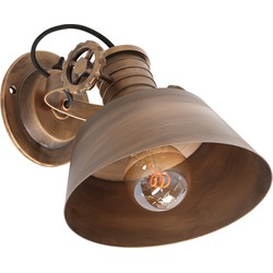 Anne Light and home wandlamp Sprocket - brons -  - 3357BR