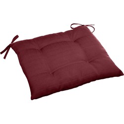 Hesperide Tuinstoelkussen - bordeaux rood - uv-bestendig - 40x4cm - tuinstoelkussens