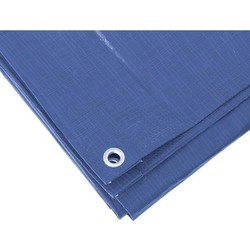 Benson afdekzeil/dekzeil - blauw - 10 x 12 meter - dekkleed/zeil - met bevestiging ogen - grondzeil - Afdekzeilen