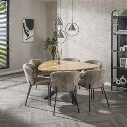 Hoyz Collection - Eetkamertafel Driehoek - Massief Acacia Naturel