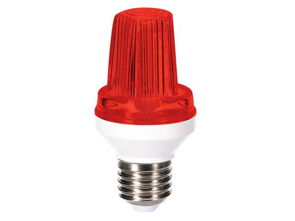 Mini ledflitslamp e27 3 w rood - Velleman - 
